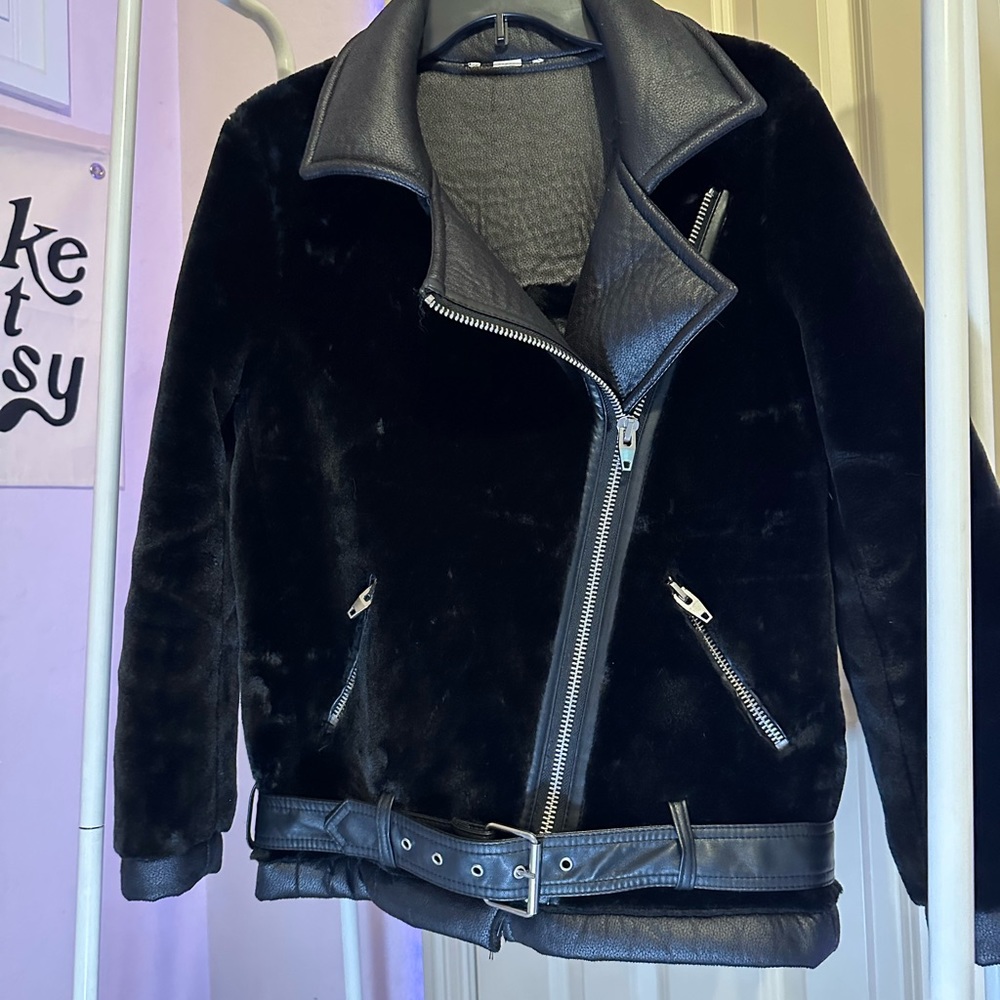 Vintage Black Aviator Jacket